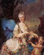 Portrait of Apolonia Ustrzycka and her son Stanislaw.